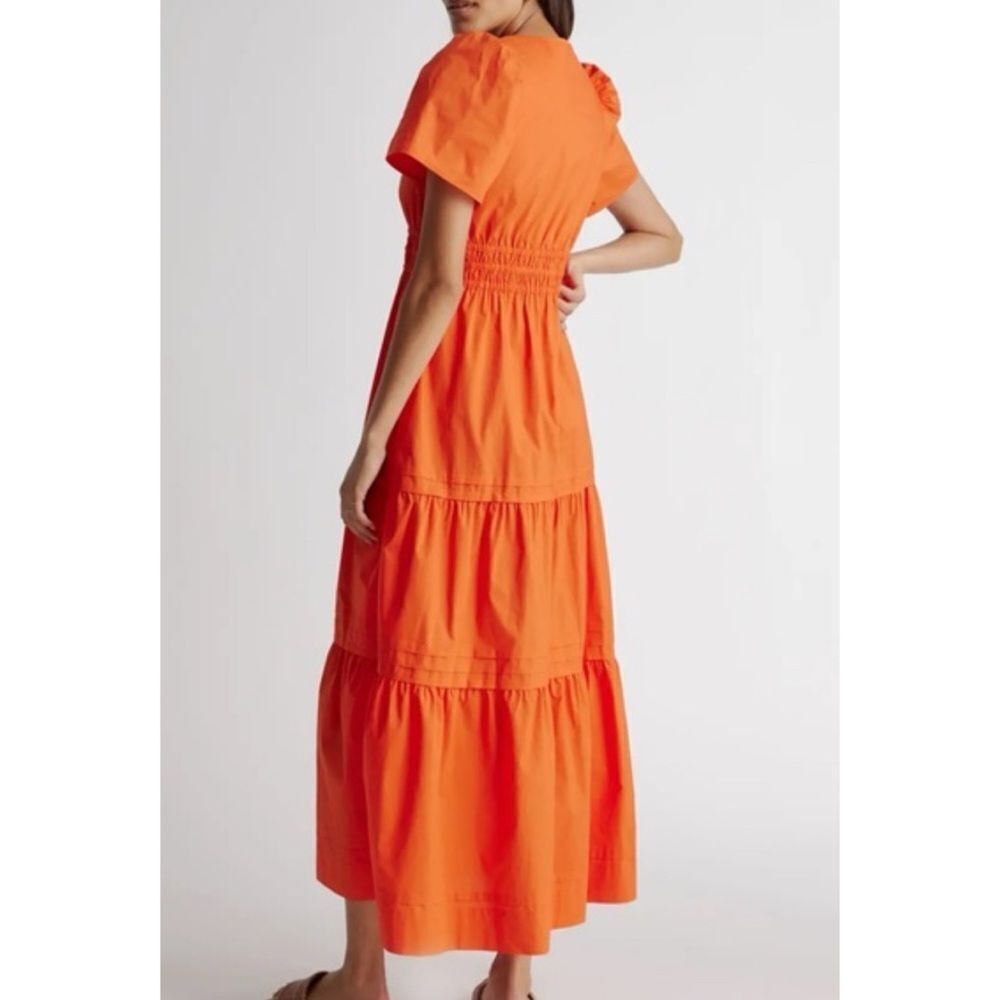 Quince Organic Cotton Poplin Tiered Maxi Dress Size S - Picture 2 of 8